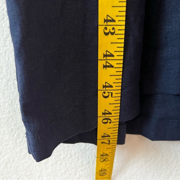 NWT Adeptt 100% Linen Babydoll Midi Shirt Dress Pockets Lagenlook SZ S - Picture 15 of 15